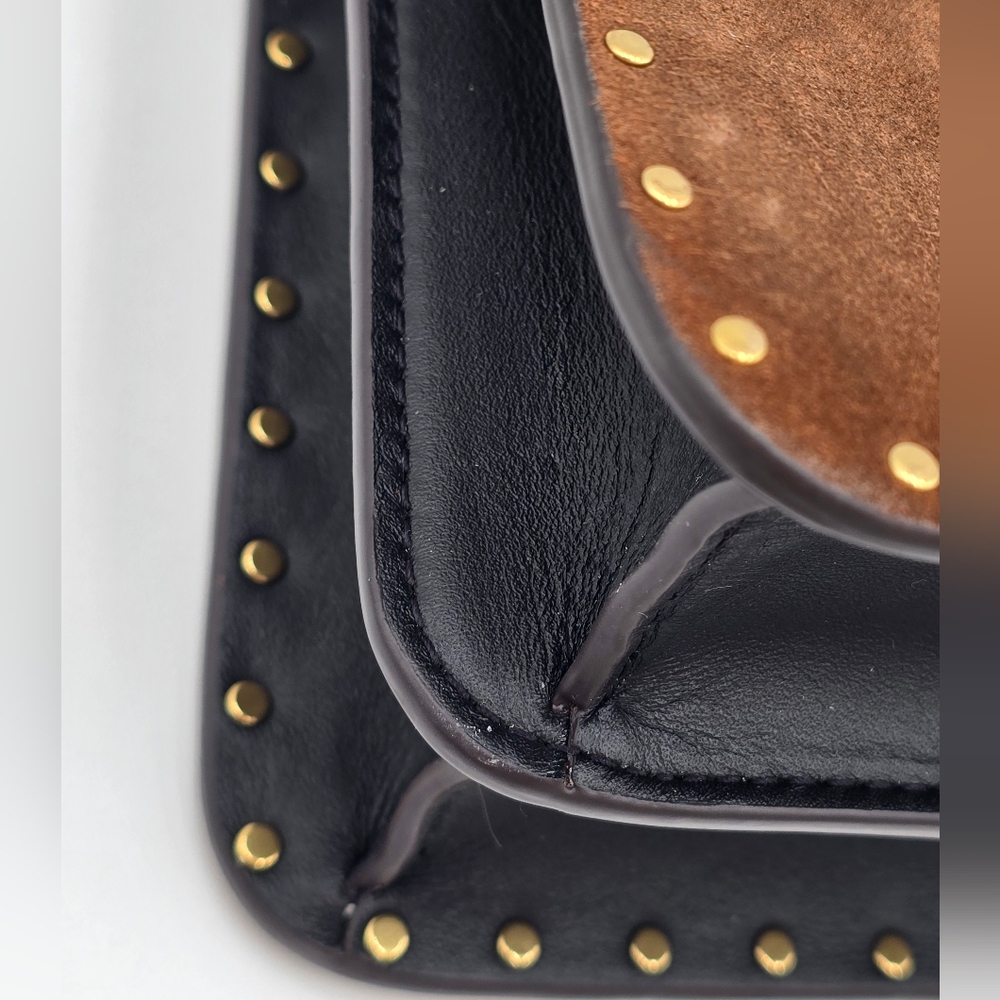 💥NWOT💥 Coach Beat Shoulder Bag In Colorblock With Rivets Leather Crossbody - Picture 6 of 16